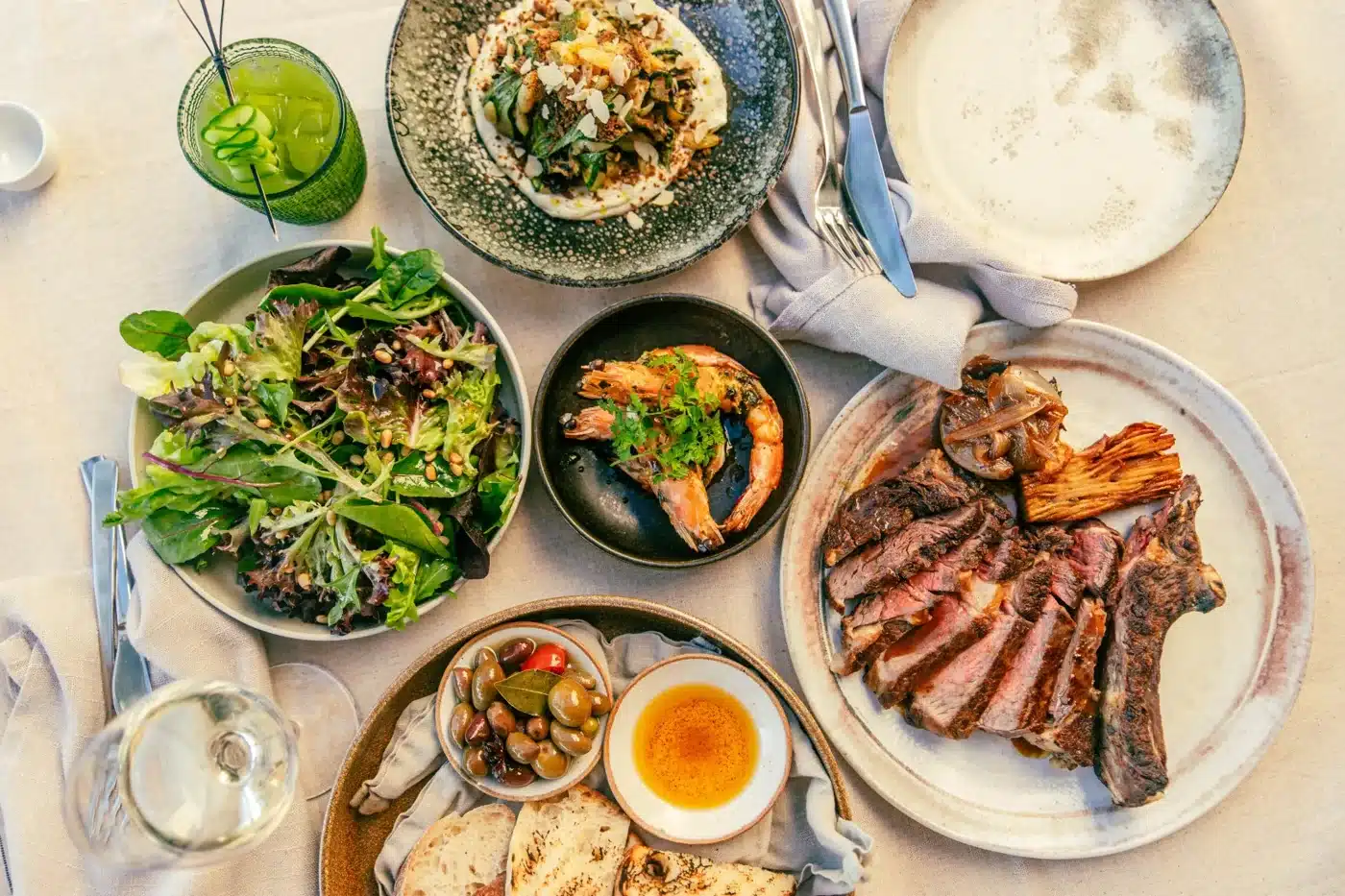 A selection of dishes photographed for Peats Bite