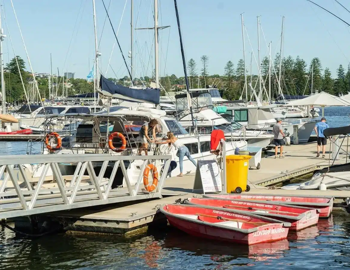 Clontarf Marina. Photo: Sandy Bar Café.