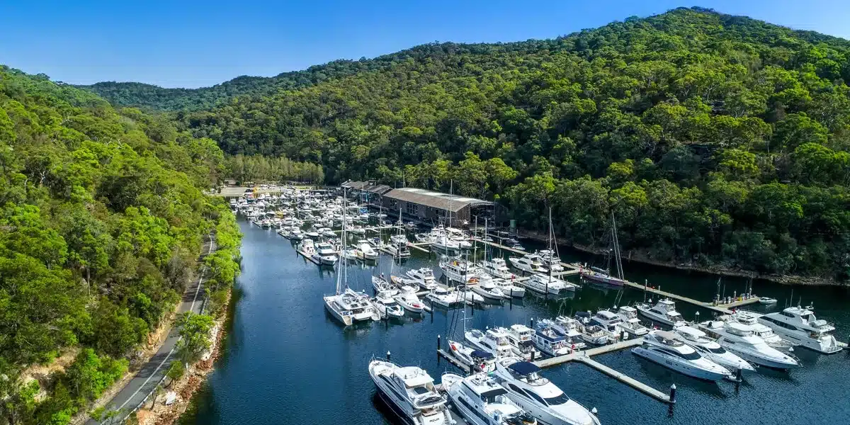 Akuna Bay Marina.
