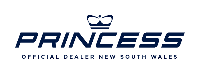 Logo of Princess with a crown symbol above the word "PRINCESS" and the text "Official Dealer New South Wales" below.